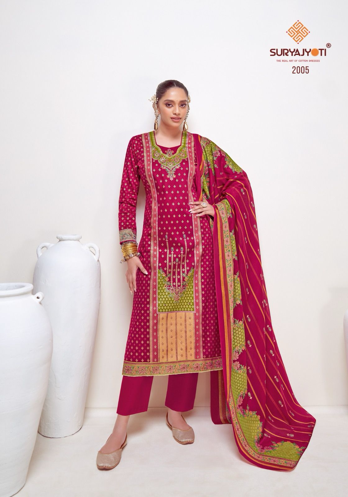 Pallavi Advance Vol 2 Suryajyoti Jam Satin Pant Style Suits Exporter Gujarat