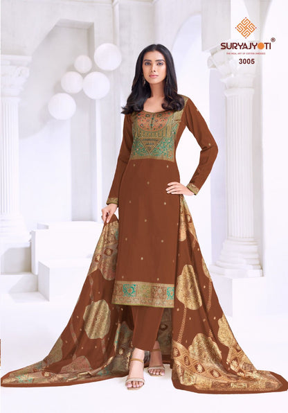 Pallavi Advance Vol 3 Suryajyoti Jaam Satin Pant Style Suits Supplier