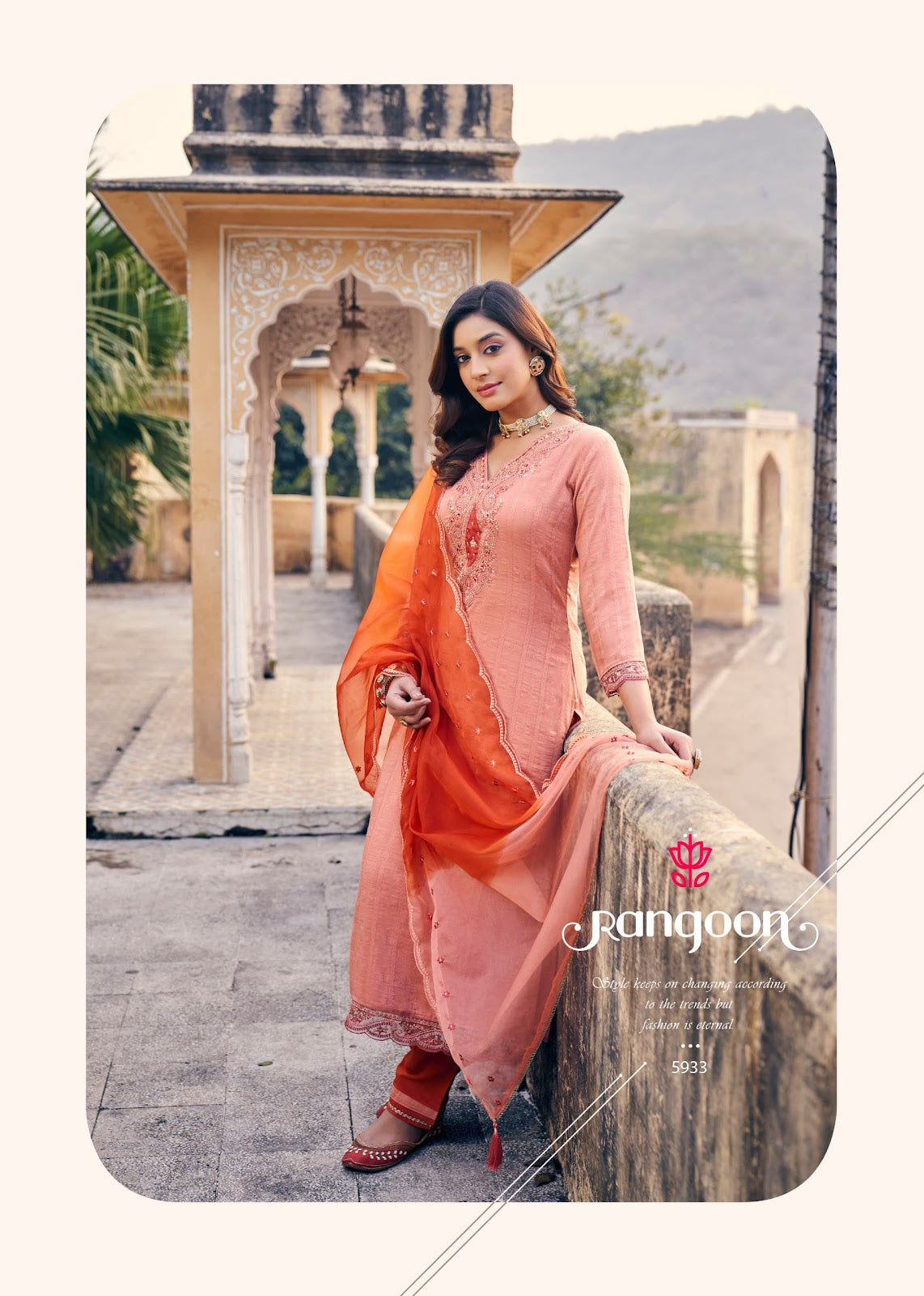 Pallavi Rangoon Viscose Readymade Pant Style Suits Wholesaler India