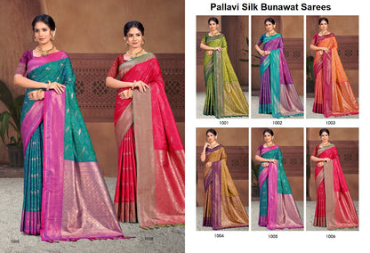 Pallavi Silk Bunawat Sarees Wholesale Price