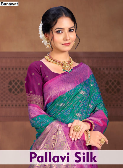 Pallavi Silk Bunawat Sarees Wholesale Price
