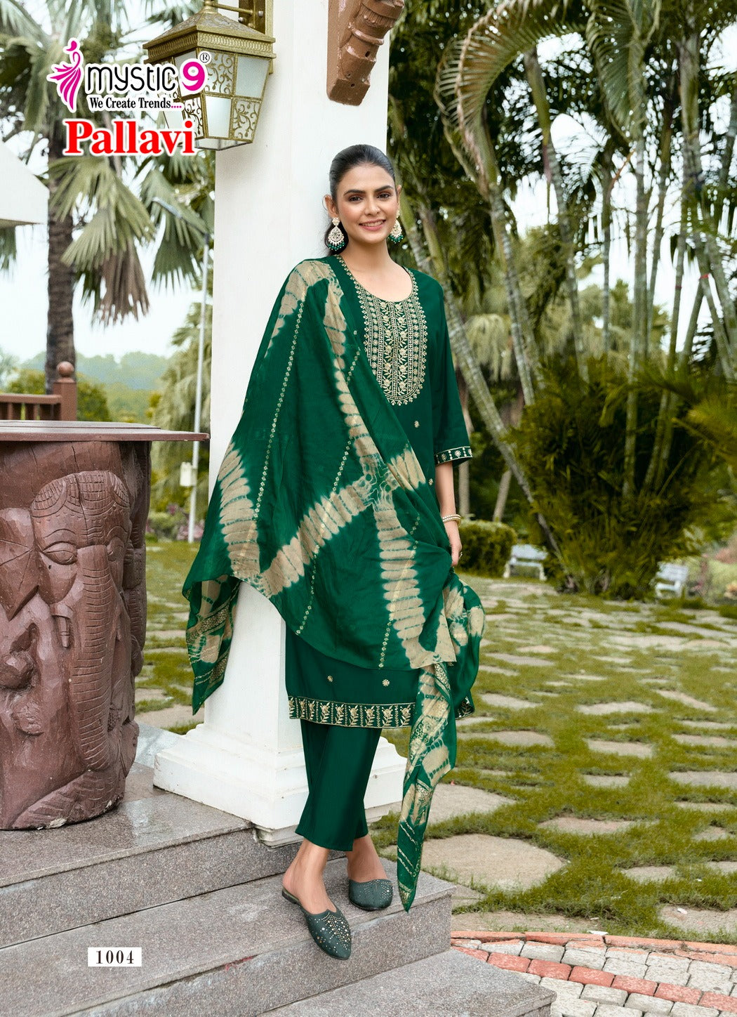 Pallavi Vol 1 Mystic 9 Roman Silk Readymade Pant Style Suits Manufacturer India