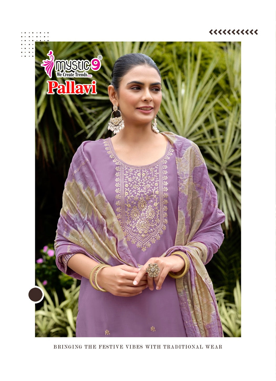 Pallavi Vol 1 Mystic 9 Roman Silk Readymade Pant Style Suits Manufacturer India