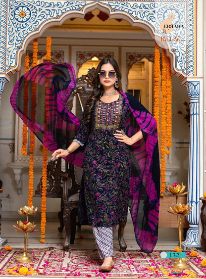 Pallavi Vol 4 Erraha Heavy Rayon Readymade Pant Style Suits Wholesale