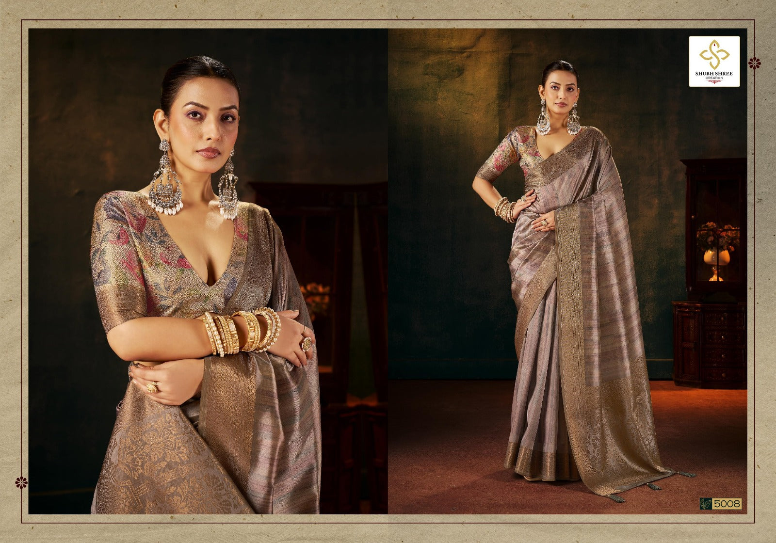 Pallavi Vol 5 Shubh Shree Tusser Silk Sarees Supplier