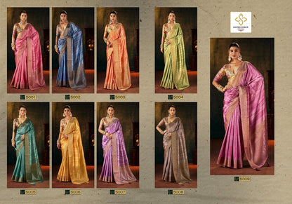Pallavi Vol 5 Shubh Shree Tusser Silk Sarees Supplier