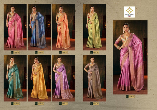Pallavi Vol 5 Shubh Shree Tusser Silk Sarees Supplier