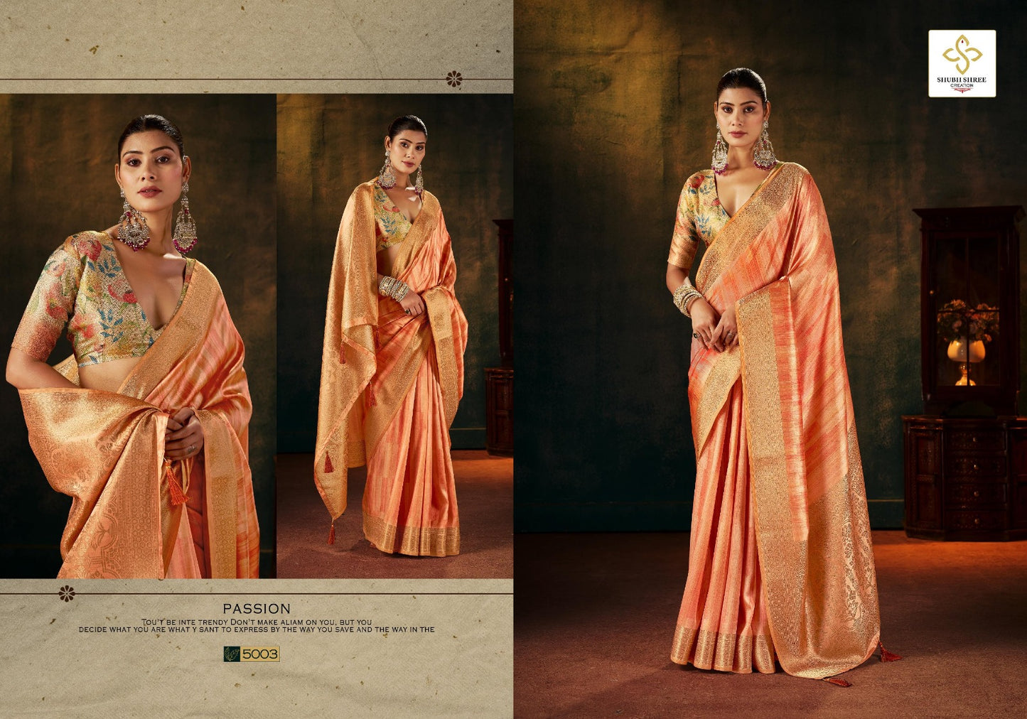 Pallavi Vol 5 Shubh Shree Tusser Silk Sarees Supplier