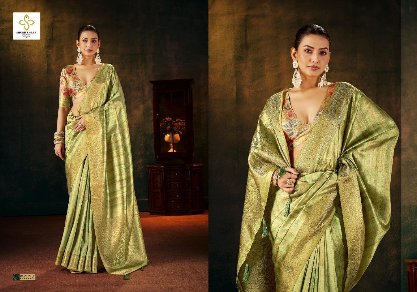 Pallavi Vol 5 Shubh Shree Tusser Silk Sarees Supplier