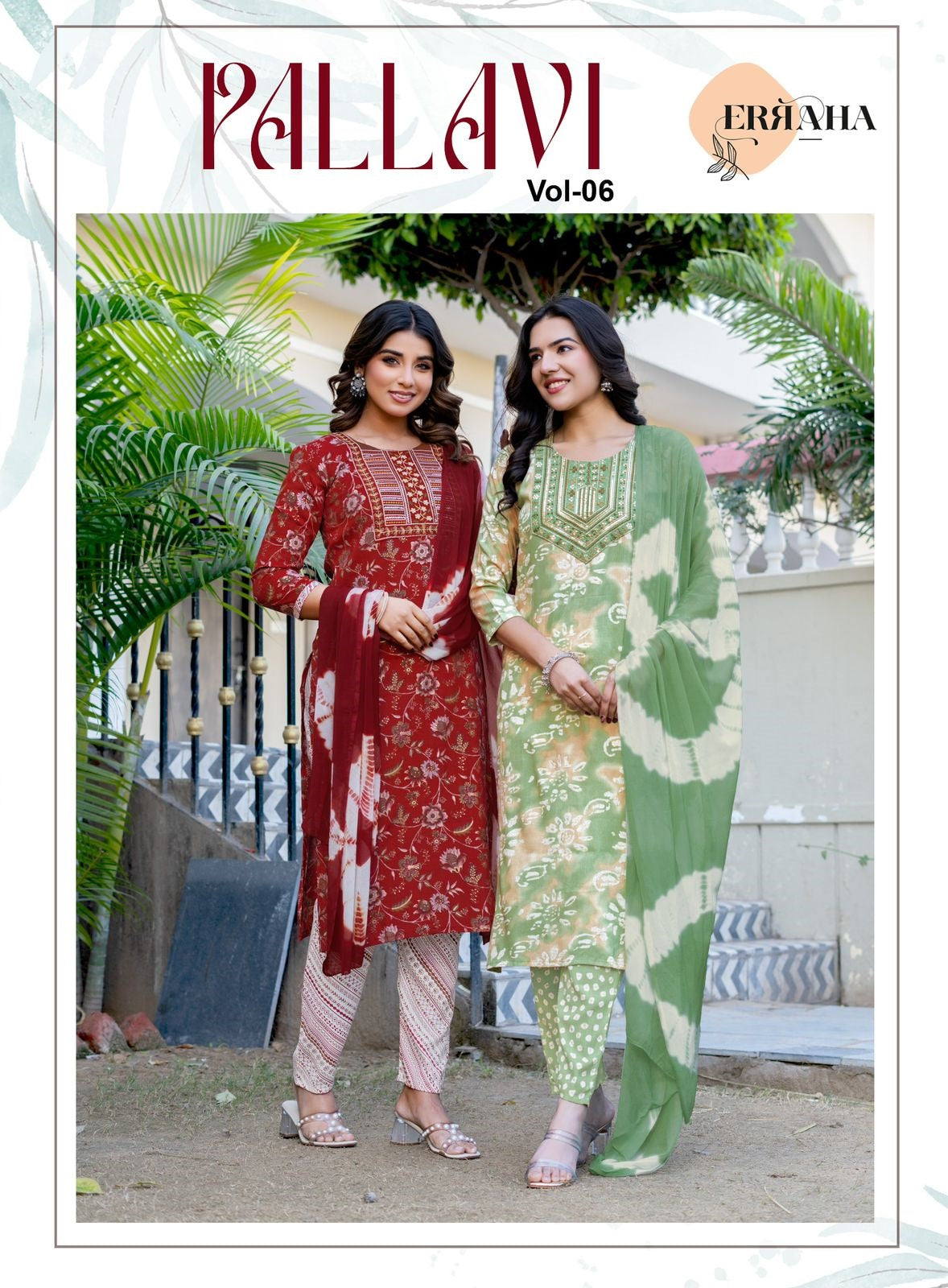 Pallavi Vol 6 Erraha Rayon Readymade Pant Style Suits Supplier