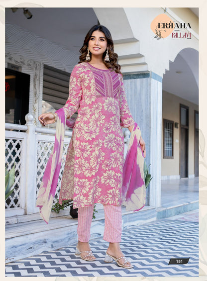 Pallavi Vol 6 Erraha Rayon Readymade Pant Style Suits Supplier
