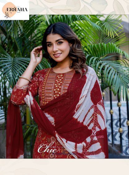 Pallavi Vol 6 Erraha Rayon Readymade Pant Style Suits Supplier