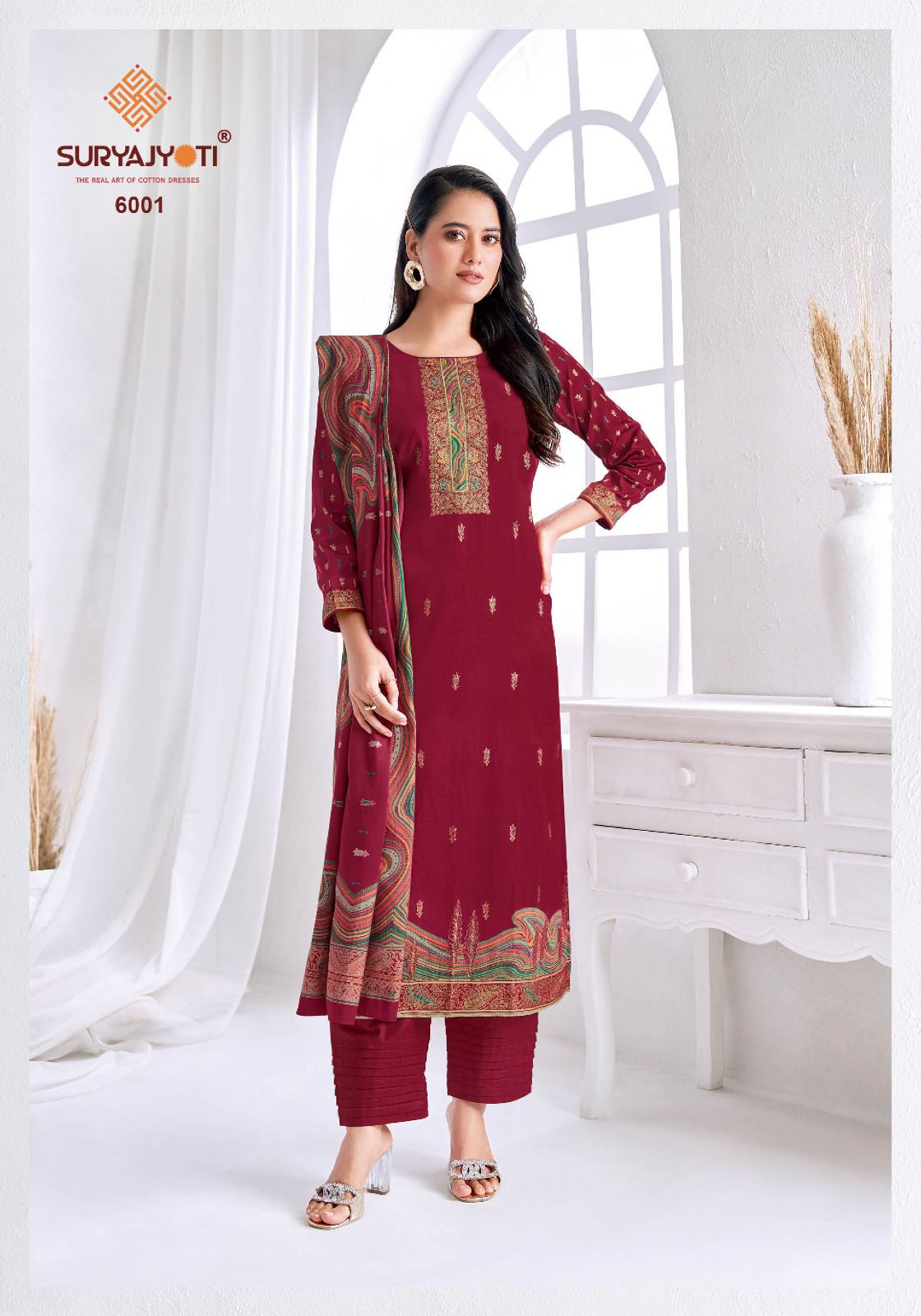 Pallavi Vol 6 Suryajyoti Jaam Satin Pant Style Suits Exporter Gujarat