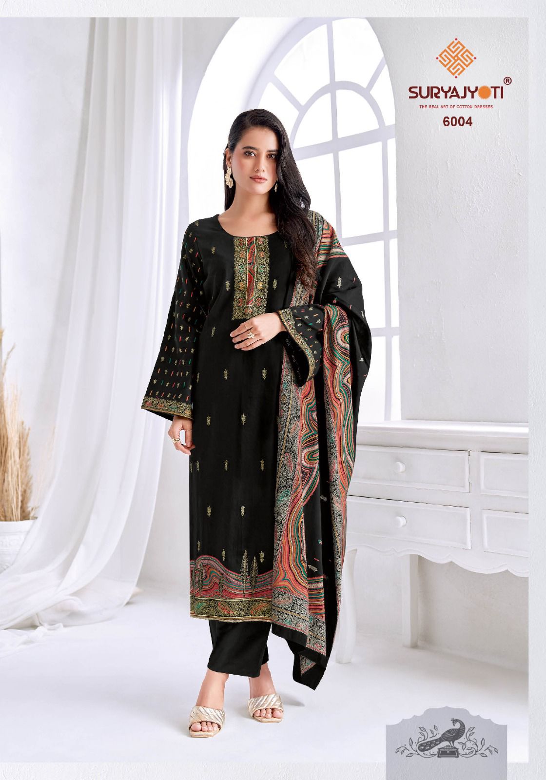 Pallavi Vol 6 Suryajyoti Jaam Satin Pant Style Suits Exporter Gujarat