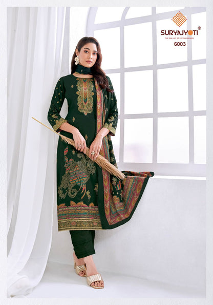 Pallavi Vol 6 Suryajyoti Jaam Satin Pant Style Suits Exporter Gujarat
