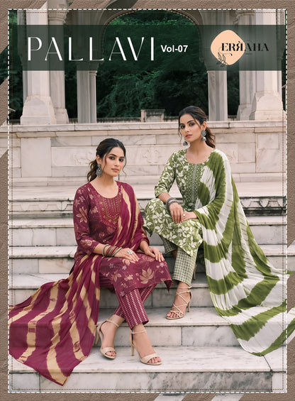 Pallavi Vol 7 Erraha Capsule Rayon Readymade Pant Style Suits Manufacturer