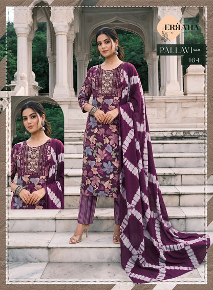 Pallavi Vol 7 Erraha Capsule Rayon Readymade Pant Style Suits Manufacturer