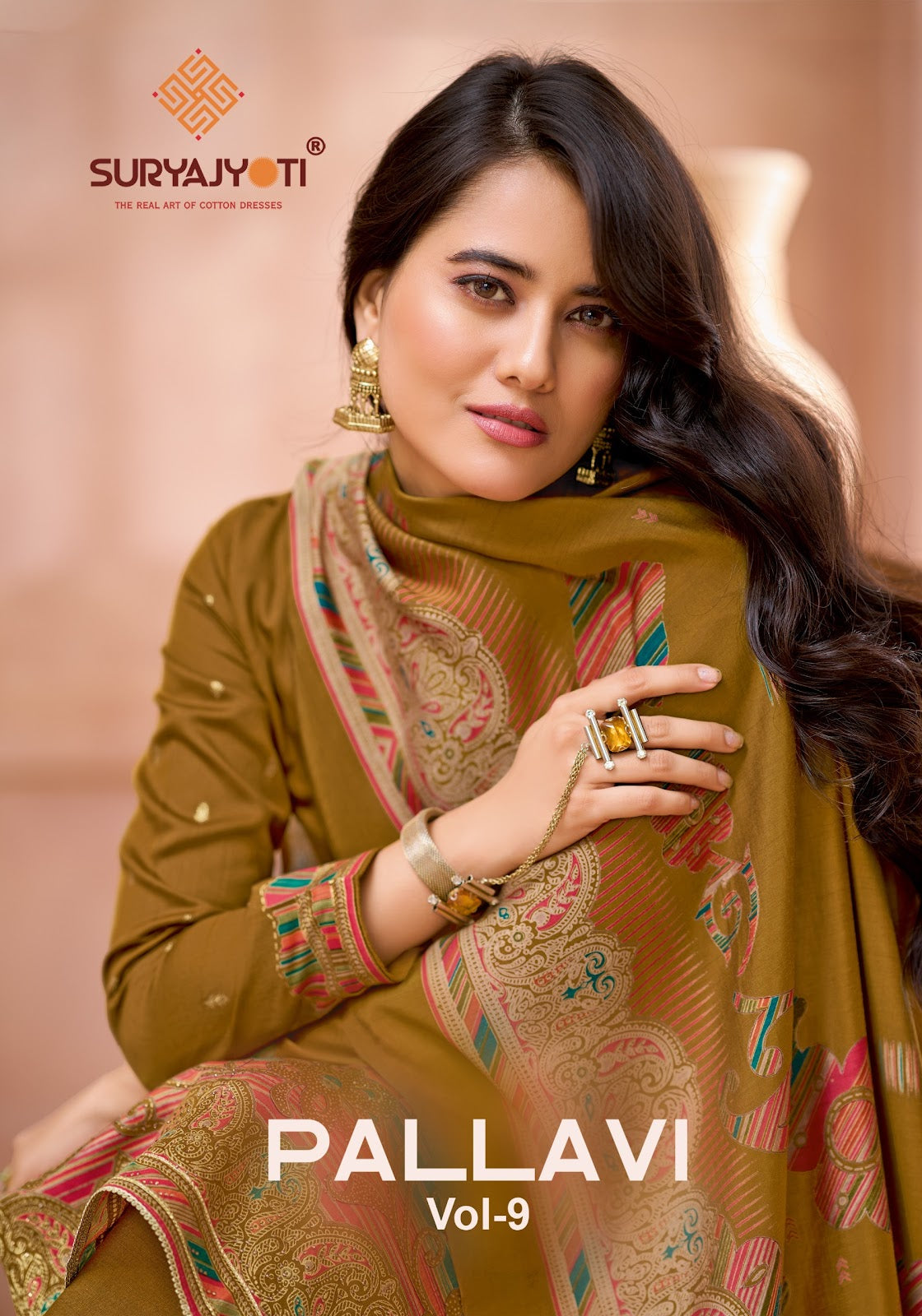 Pallavi Vol 9 Suryajyoti Jaam Satin Pant Style Suits Manufacturer