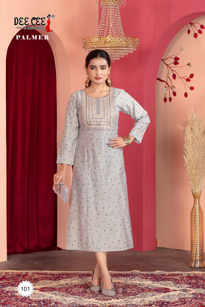 Palmer Deecee Vatican Long Straight Kurti Manufacturer India