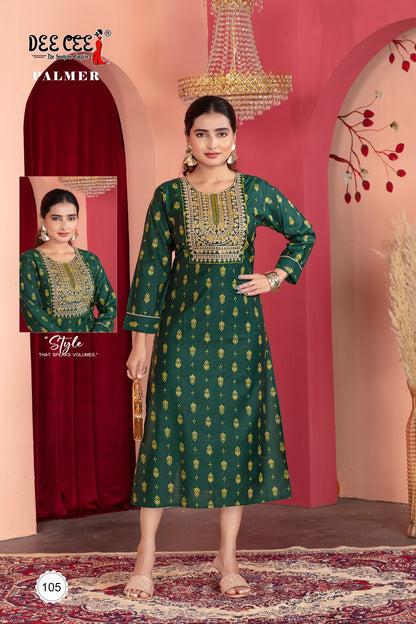 Palmer Deecee Vatican Long Straight Kurti Manufacturer India