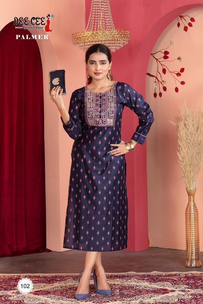 Palmer Deecee Vatican Long Straight Kurti Manufacturer India