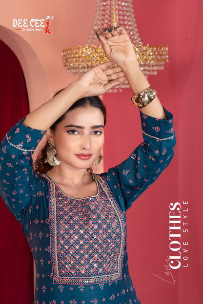 Palmer Deecee Vatican Long Straight Kurti Manufacturer India