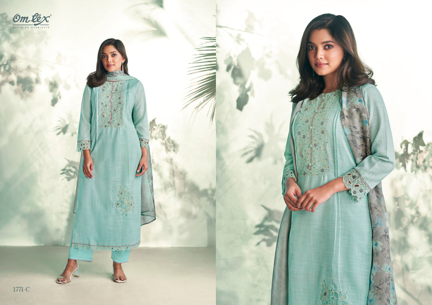 Paloma Omtex Handloom Pant Style Suits