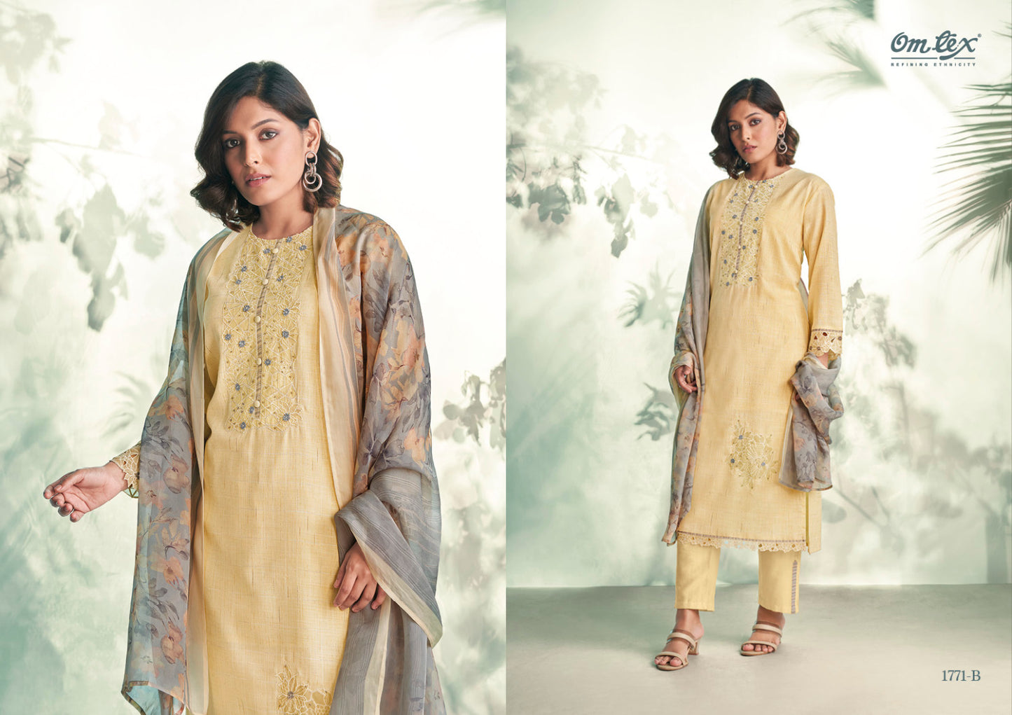 Paloma Omtex Handloom Pant Style Suits