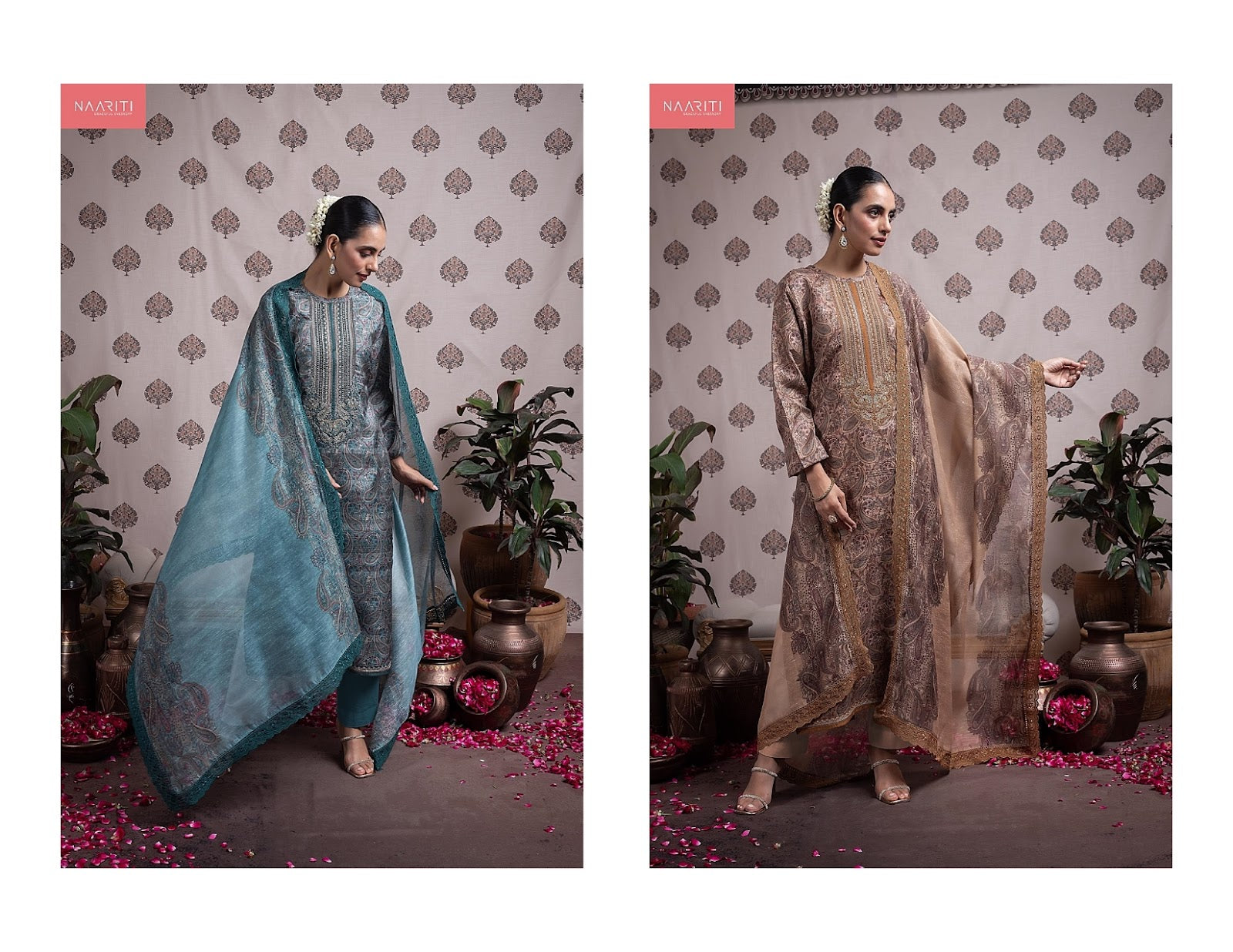 Pamee Naariti Silk Pant Style Suits Wholesale Price