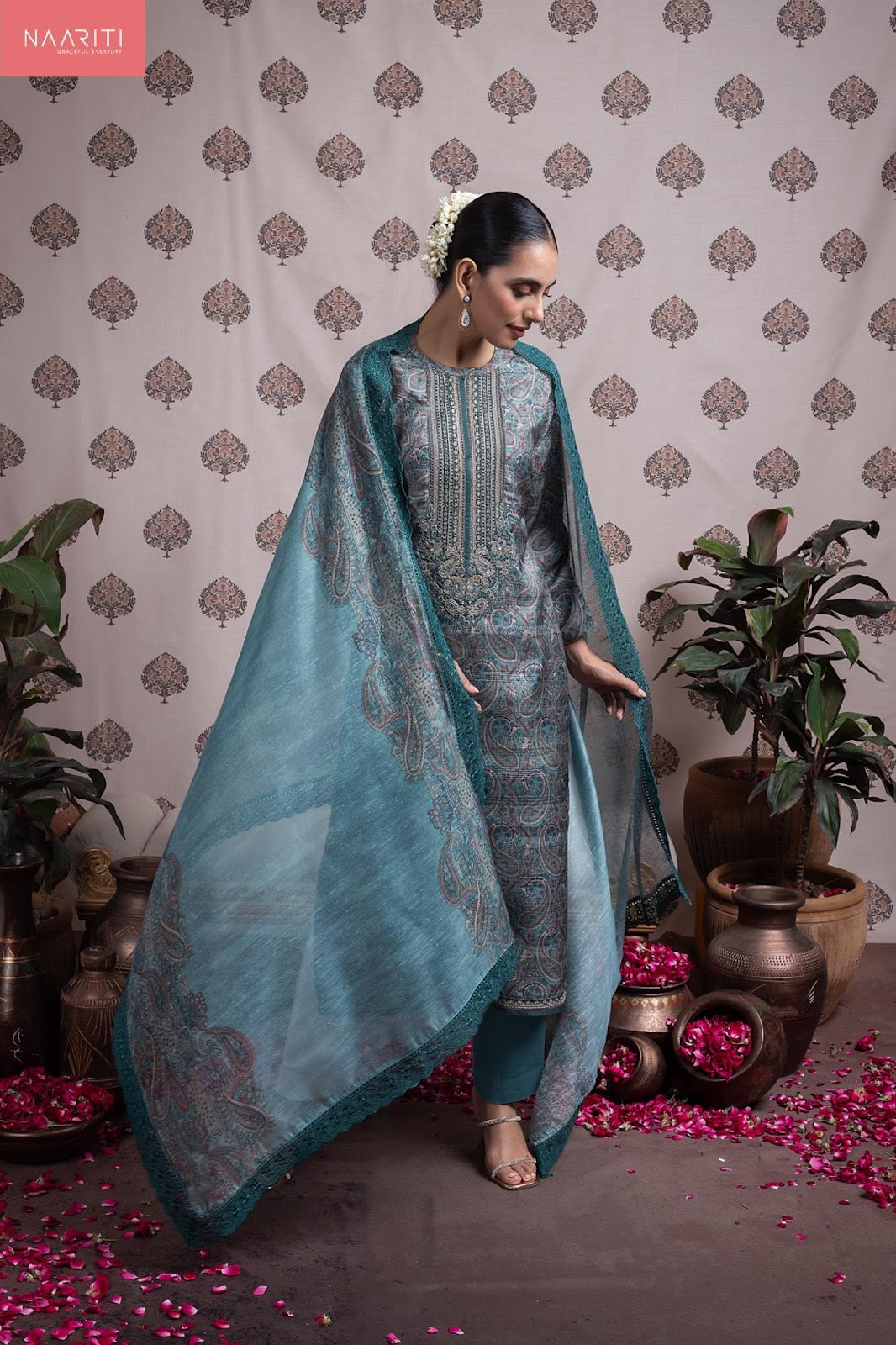Pamee Naariti Silk Pant Style Suits Wholesale Price