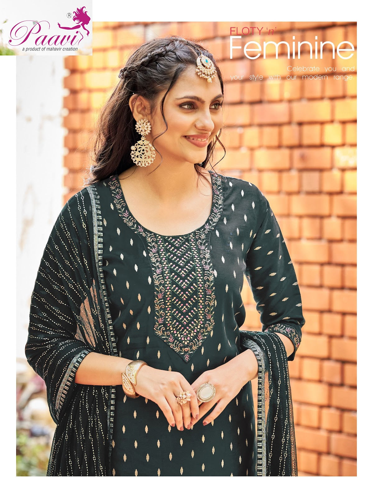 Pamlu Vol 2 Paavi Roman Readymade Pant Style Suits Manufacturer India
