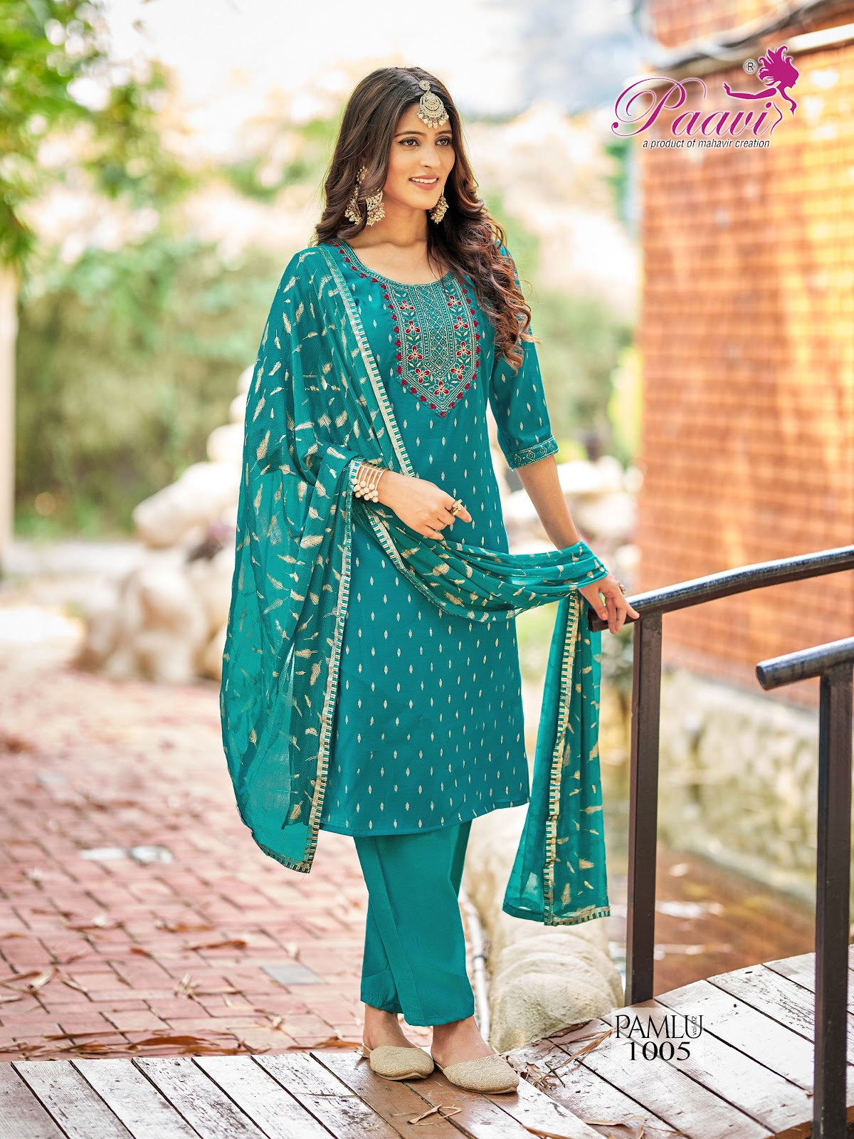 Pamlu Vol 2 Paavi Roman Readymade Pant Style Suits Manufacturer India