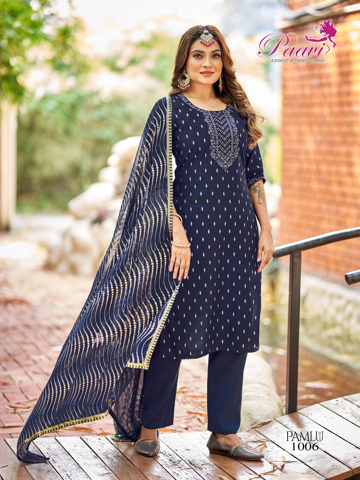 Pamlu Vol 2 Paavi Roman Readymade Pant Style Suits Manufacturer India