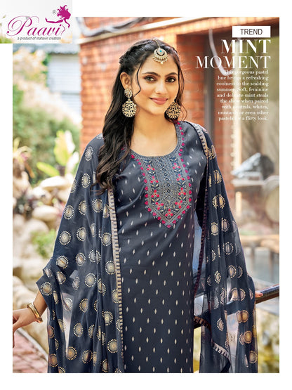 Pamlu Vol 2 Paavi Roman Readymade Pant Style Suits Manufacturer India
