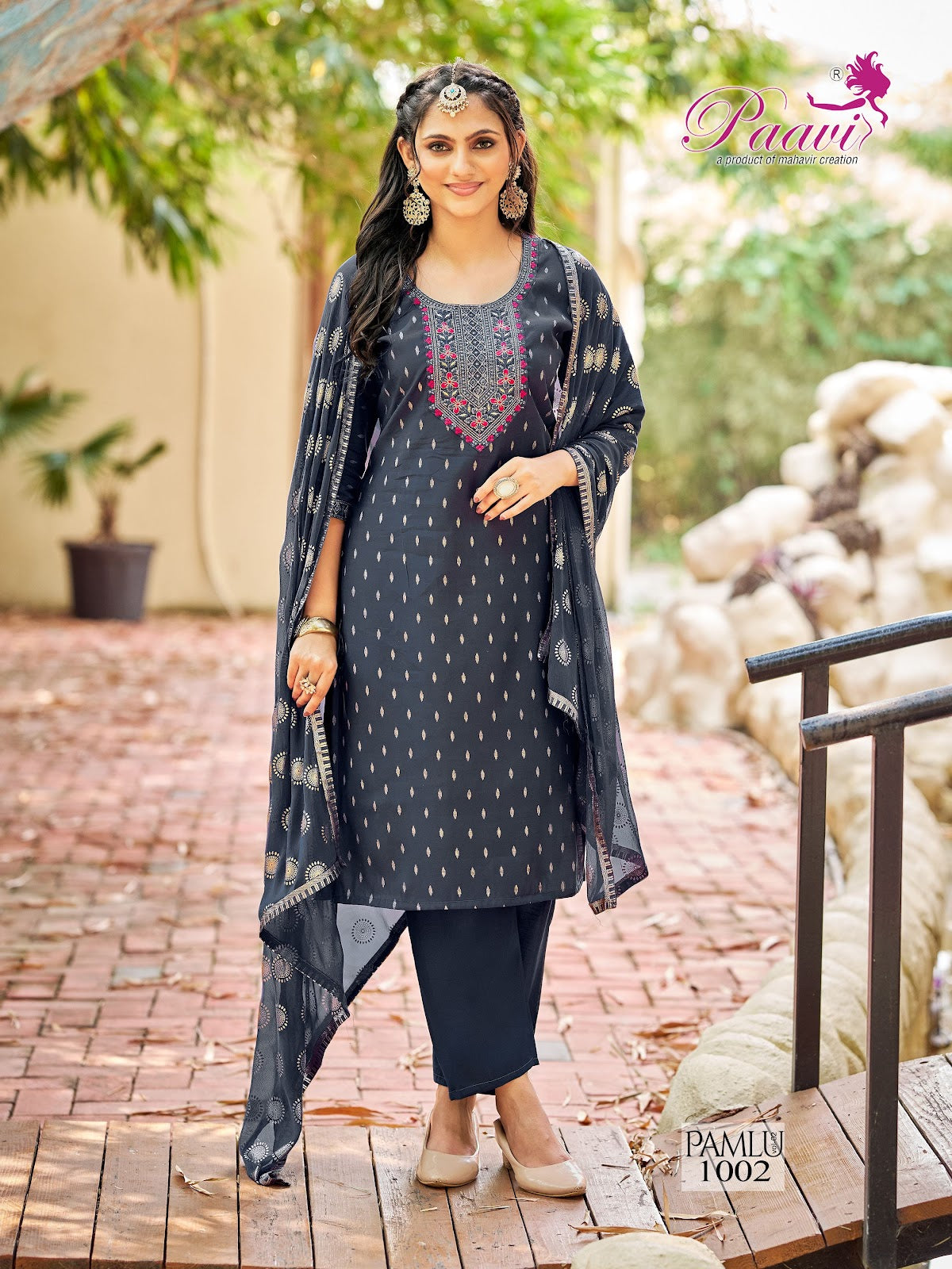 Pamlu Vol 2 Paavi Roman Readymade Pant Style Suits Manufacturer India