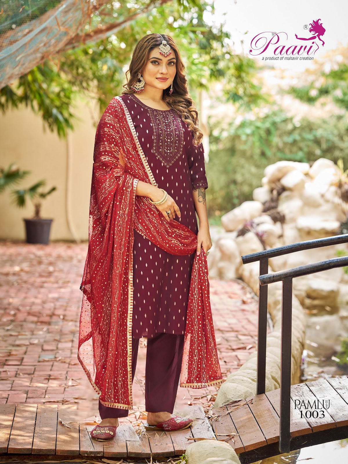 Pamlu Vol 2 Paavi Roman Readymade Pant Style Suits Manufacturer India