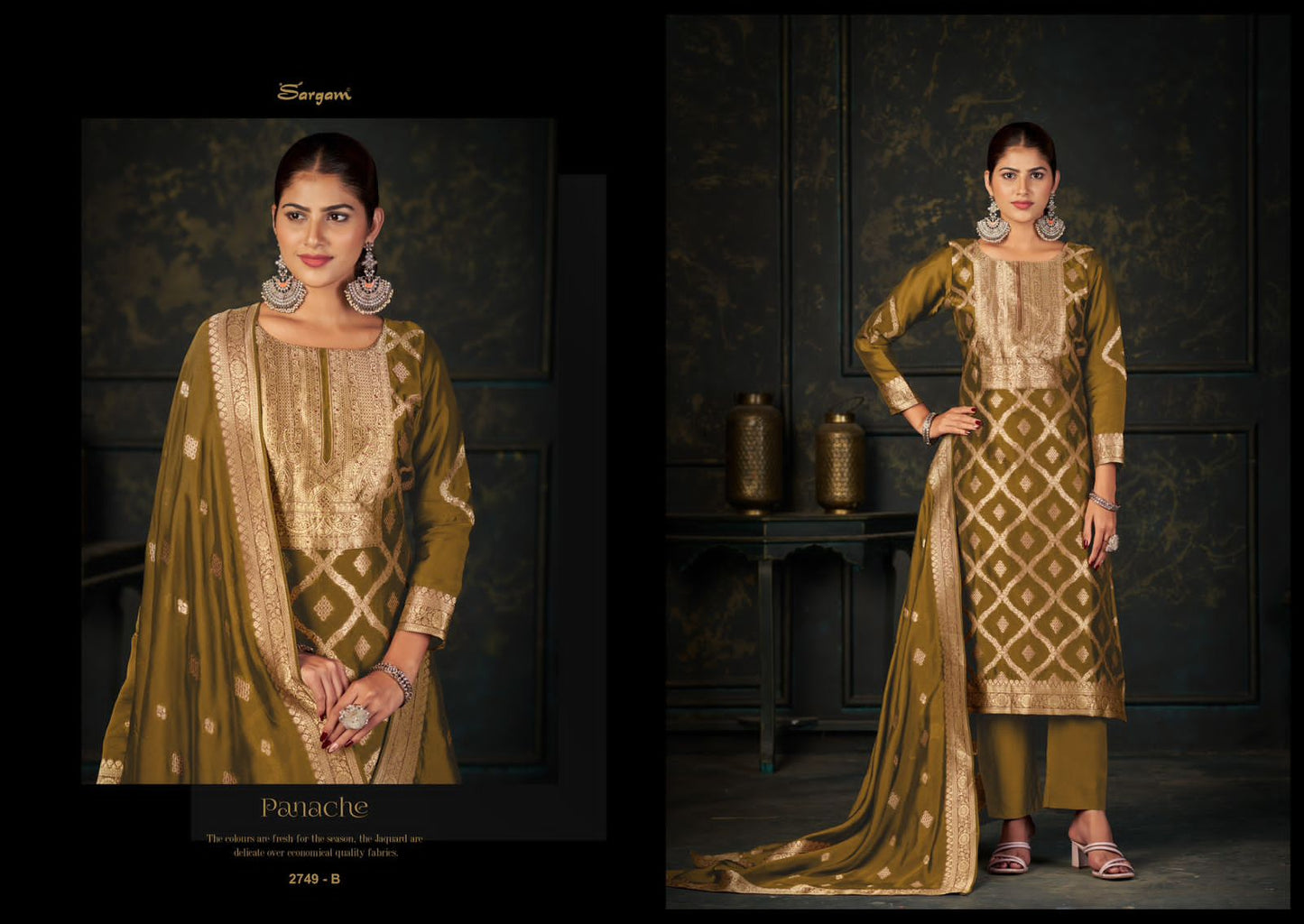 Panache Vol 2 Sargam Prints Banglori Silk Pant Style Suits Manufacturer