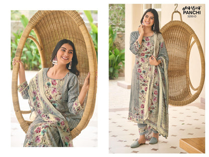Panchi 3250 Jay Vijay Moga Silk Pant Style Suits Wholesaler Ahmedabad