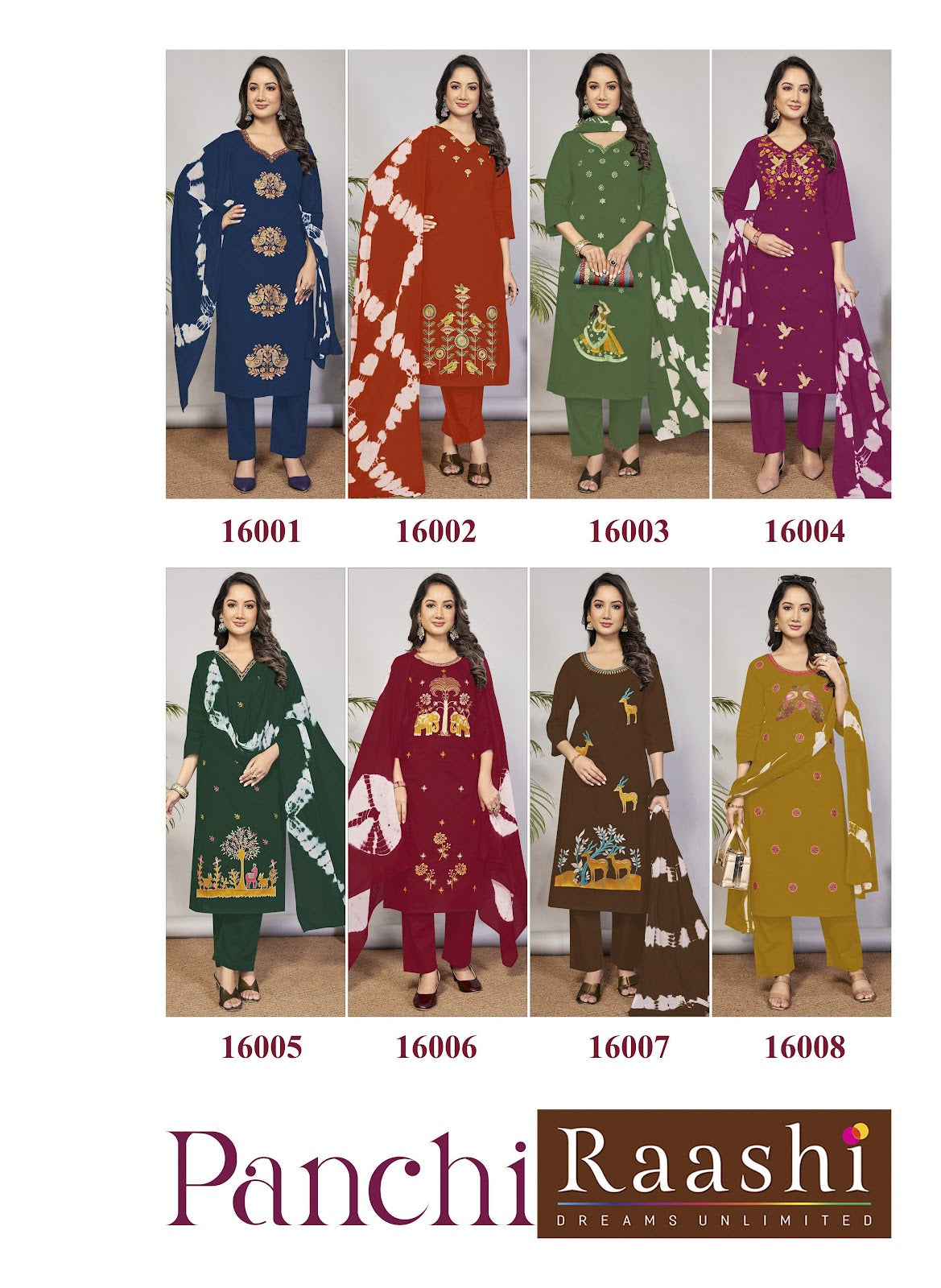 Panchi Raashi Cotton Readymade Pant Style Suits Manufacturer