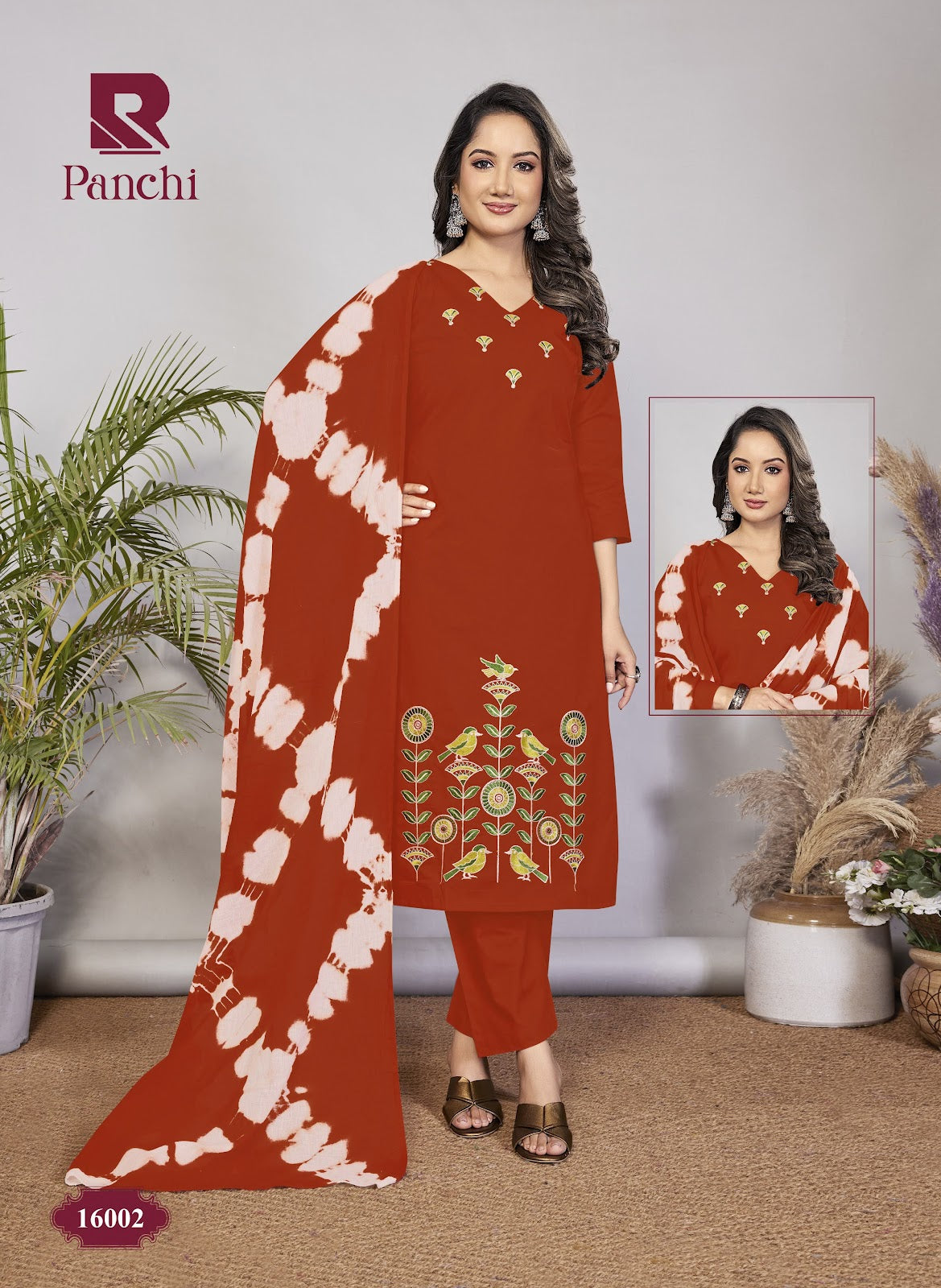 Panchi Raashi Cotton Readymade Pant Style Suits Manufacturer
