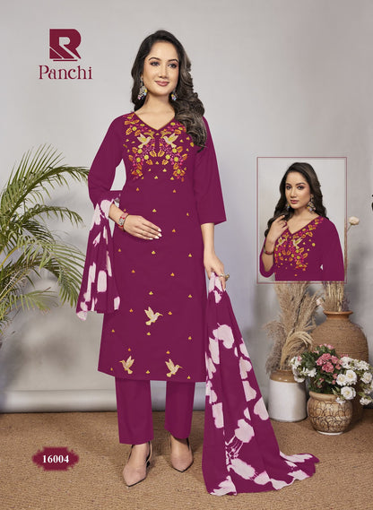 Panchi Raashi Cotton Readymade Pant Style Suits Manufacturer