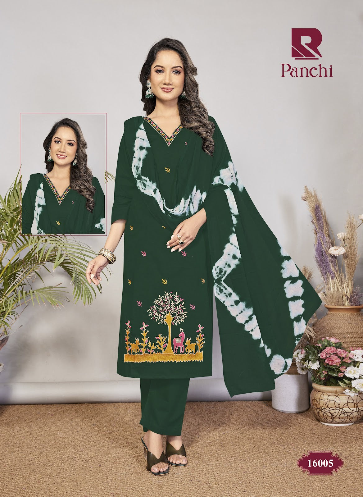 Panchi Raashi Cotton Readymade Pant Style Suits Manufacturer