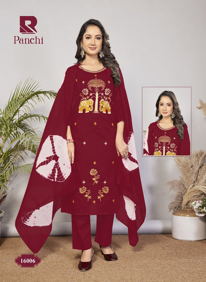 Panchi Raashi Cotton Readymade Pant Style Suits Manufacturer