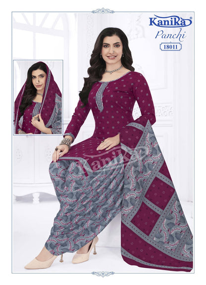 Panchi Vol 18 Kanika Readymade Cotton Patiyala Suits Wholesaler India