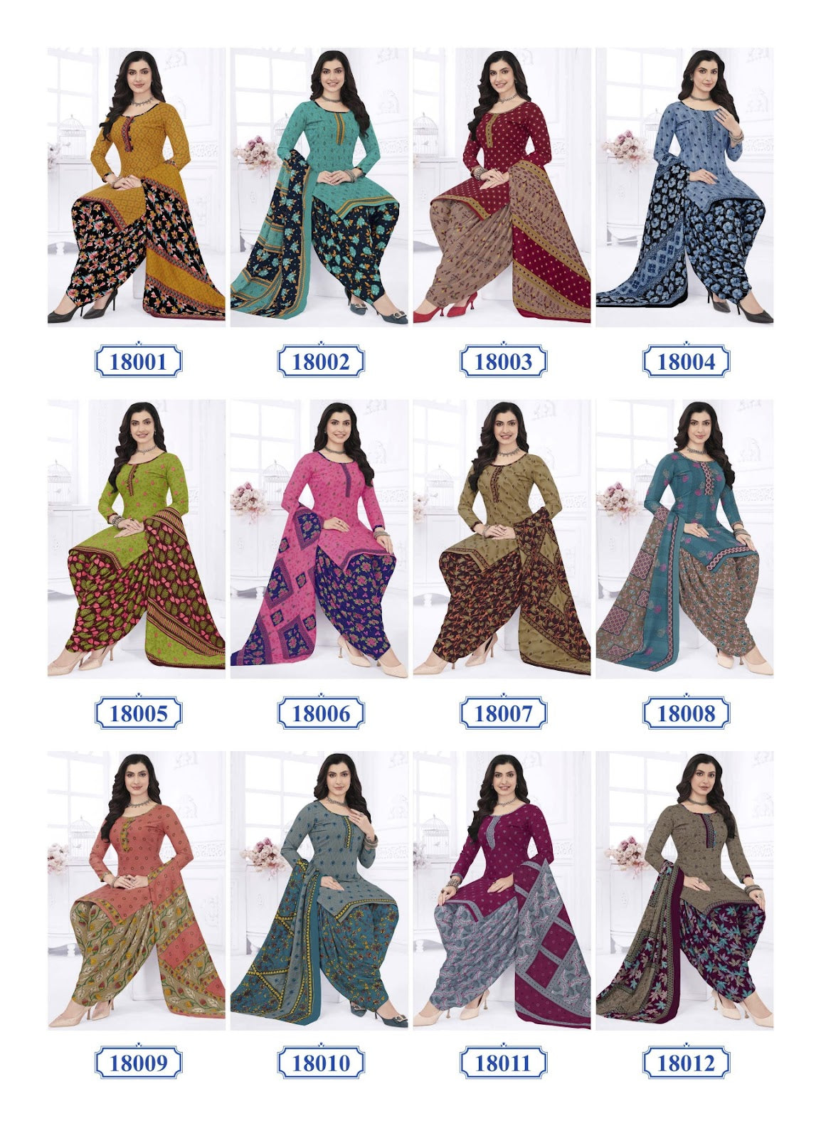 Panchi Vol 18 Kanika Readymade Cotton Patiyala Suits Wholesaler India