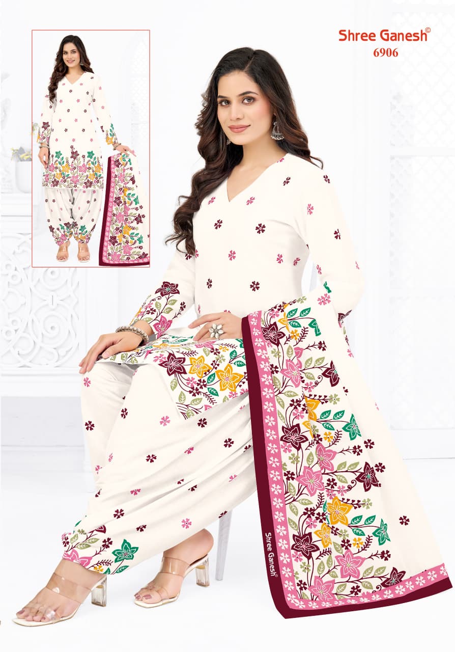 Panchi Vol 19 Shree Ganesh Cotton Dress Material Exporter
