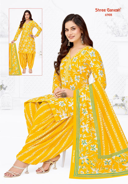 Panchi Vol 19 Shree Ganesh Cotton Dress Material Exporter