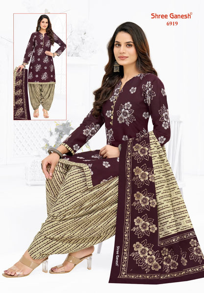 Panchi Vol 19 Shree Ganesh Cotton Dress Material Exporter