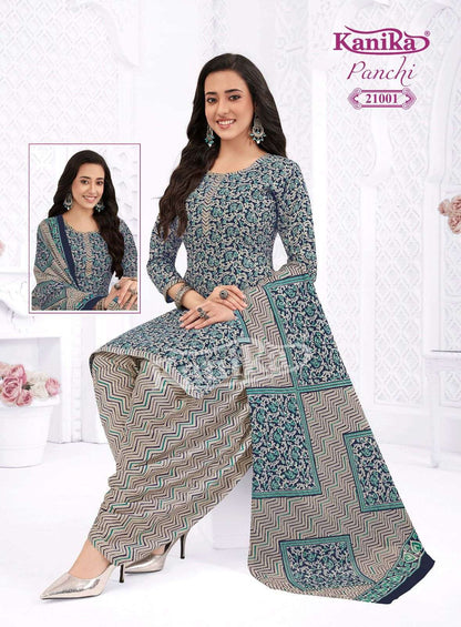 Panchi Vol 21 Kanika Readymade Cotton Patiyala Suits Wholesaler Ahmedabad