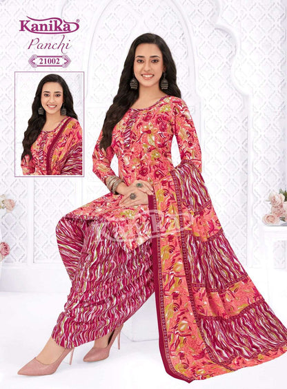 Panchi Vol 21 Kanika Readymade Cotton Patiyala Suits Wholesaler Ahmedabad